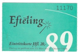 Efteling Ticket 1989 (duits)