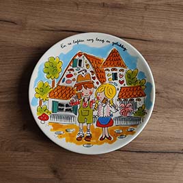 Bordje 22cm - Hans en Grietje