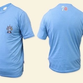 70 jaar T-shirt blauw 