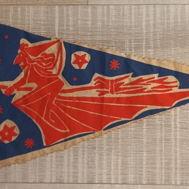 Fietsvlaggetje Heks Blauw Rood