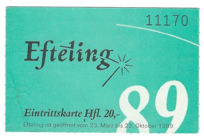 Efteling Ticket 1989 (duits)