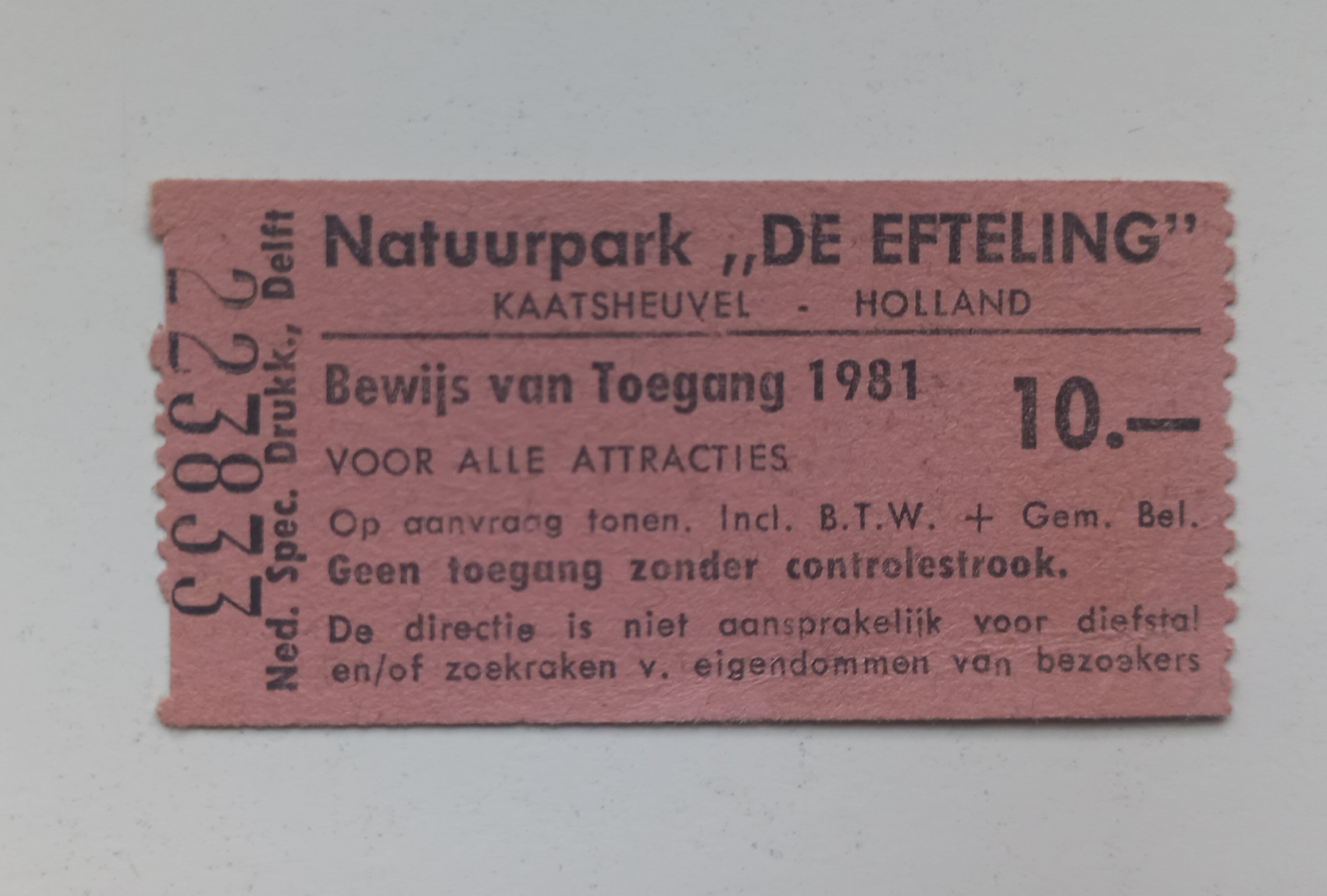 Entreeticket 1981